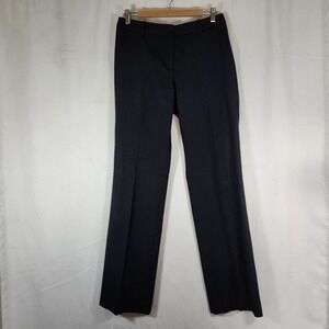 J.Crew Womens Pants Black Sz 6tall Cafe Trouser Straight Career Office 100% Wool